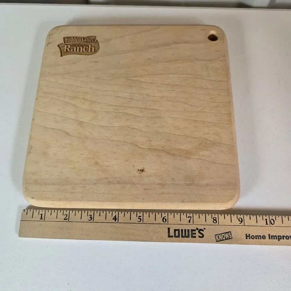 Hidden Valley Cutting Board Wood‎ 9x9